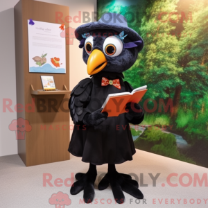 Black Parrot mascot costume...
