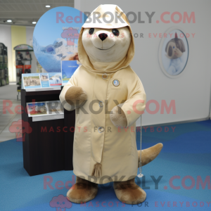 Mascotte de Phoque Beige...