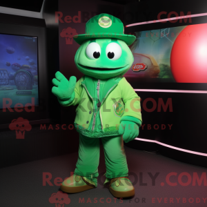 Grøn slik maskot kostume...