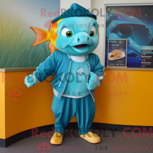 Máscara turca de peixe e...