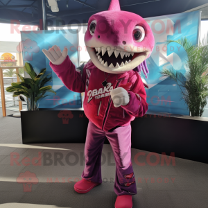 Magenta Shark mascotte...