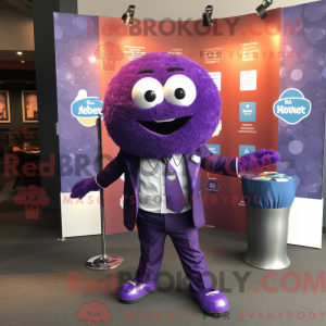 Purple Meatballs mascot...