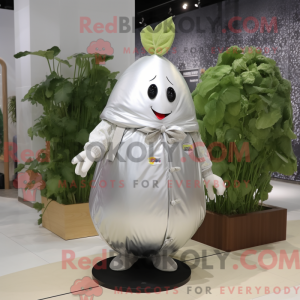 Sølv Radise maskot kostume...