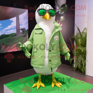 Lime Green Seagull maskotka...