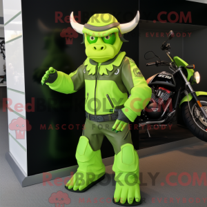Postava maskota Lime Green...
