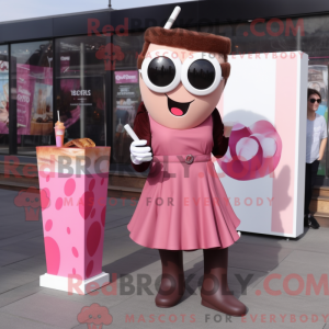 Maskotdraktfigur Pink...