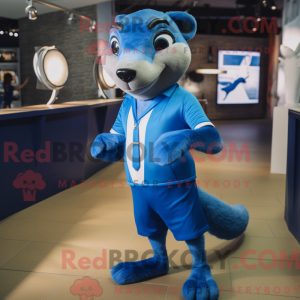 Máscara azul Mongoose com...