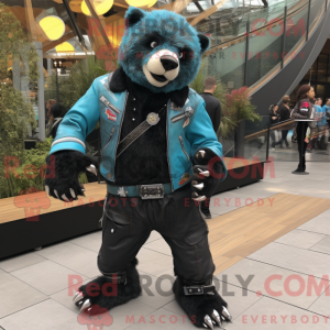 Turkis Sloth Bear maskot...