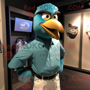 Maskotkostymefigura Teal...