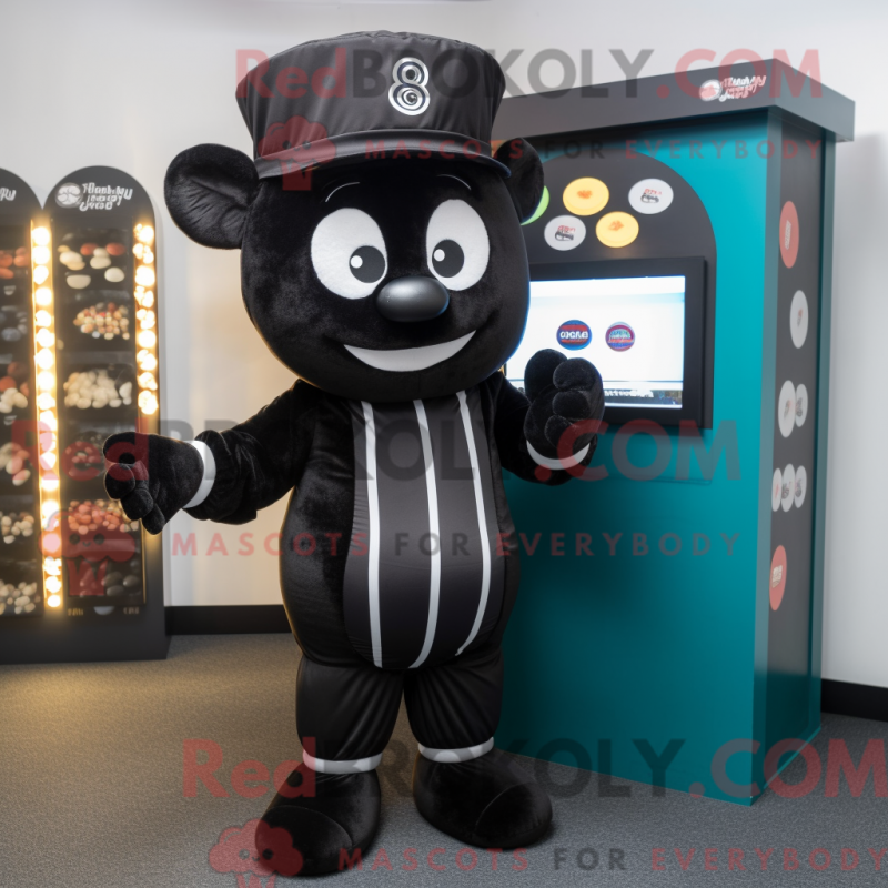 Fantasia de mascote de Black Candy Box com macacão e gorros - Mascotes de caixa de doces - REBROKO_315099 - RedBrokoly.com