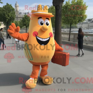 Peach French Fries mascot...