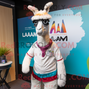 Lama maskot kostume...