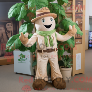 Beige Beanstalk maskot...