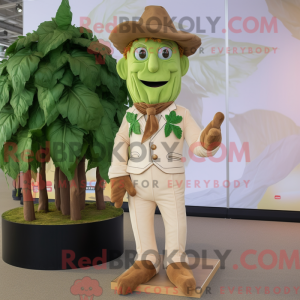 Beige Beanstalk maskot...