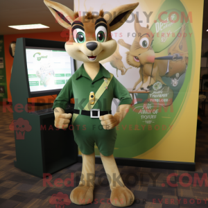 Olive Gazelle mascot...