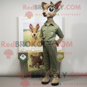 Olive Gazelle mascot...