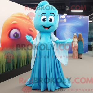 Postava maskota Sky Blue...