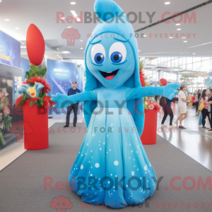 Postava maskota Sky Blue...