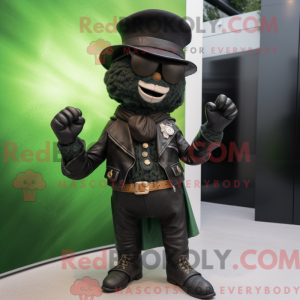 Black Leprechaun Hat mascot...