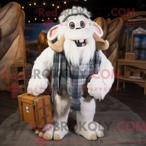 Mascotte de mammouth blanc...