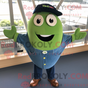 Postava maskota Navy Green...