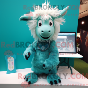 Turkis angora geit maskot...