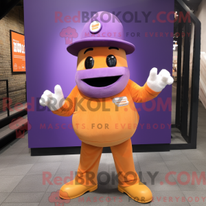Personaggio mascotte viola...