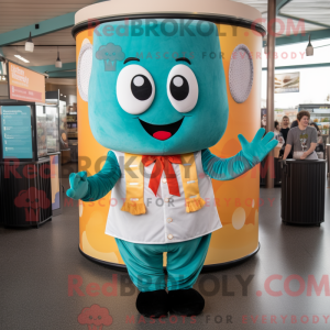 Teal Lasagna Maskottchen...