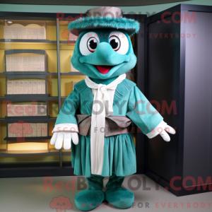 Teal Lasagna Maskottchen...