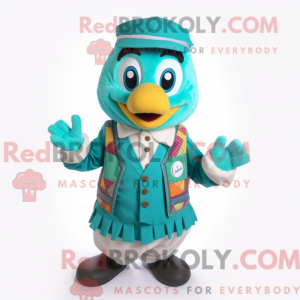 Teal Lasagna Maskottchen...