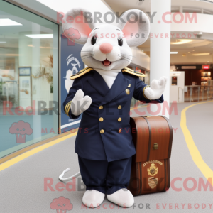 Disfraz de mascota Navy Rat...