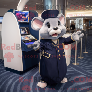 Maskotdraktfigura Navy Rat...