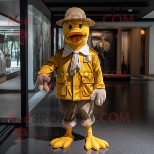 Gold Goose mascotte kostuum...