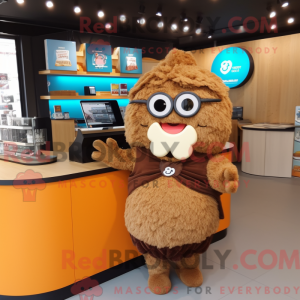 Brun Croissant maskot...