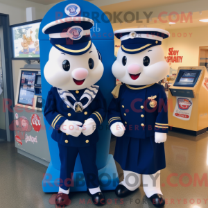 Disfraz de mascota de Navy...