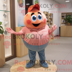 Peach Oyster maskot kostume...