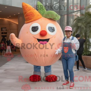 Peach Lasagne maskot kostym...