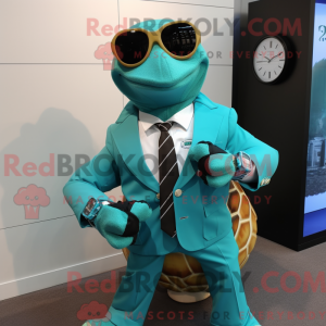 Disfraz de mascota Teal Sea...
