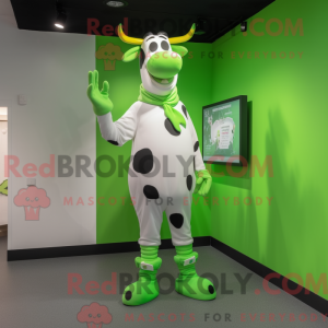 Lime Green Holstein Cow...