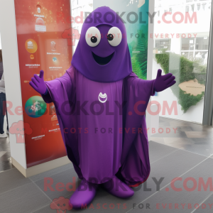 Personaggio mascotte viola...