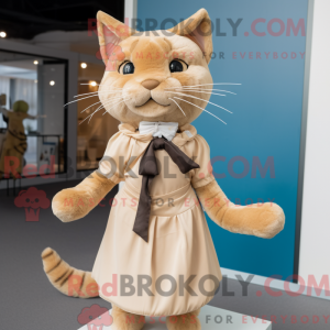 Postava maskota Tan Cat...