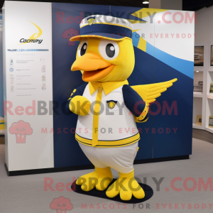 Postava maskota Navy Canary...