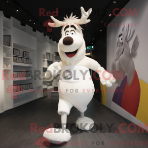 Mascotte de renne blanc...