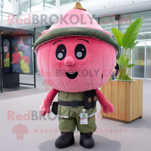 Pink Vandmelon maskot...