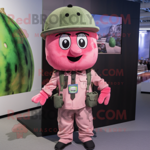 Pink Vandmelon maskot...