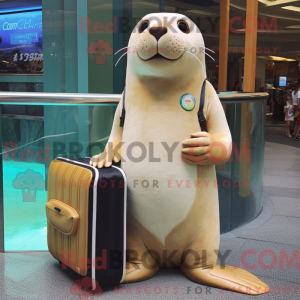 Cream Sea Lion mascot...