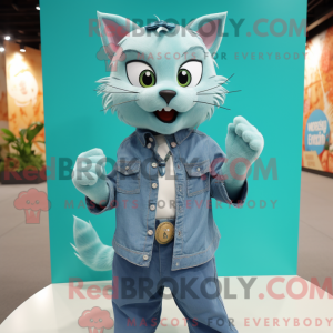 Disfraz de mascota de Teal...