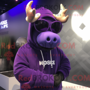 Lilla Moose maskot kostume...