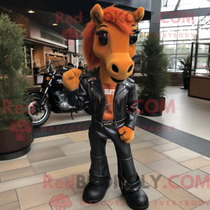 Orange Mare Maskottchen...