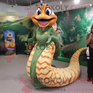 Peach Anaconda maskot...